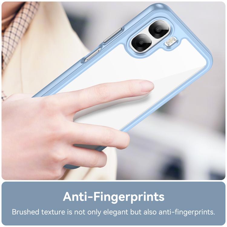 For OPPO A6x 4G Colorful Series Acrylic Hybrid TPU Phone Case
