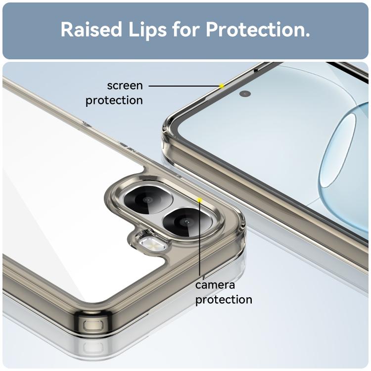 For OPPO A6x 4G Colorful Series Acrylic Hybrid TPU Phone Case