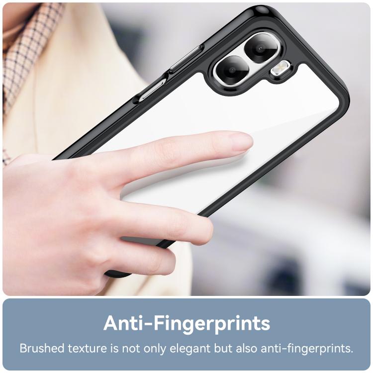 For OPPO A6x 5G Colorful Series Acrylic Hybrid TPU Phone Case
