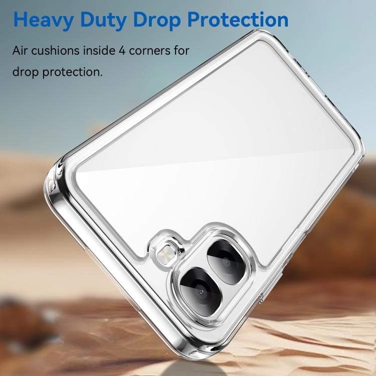 For OPPO A6x 5G Colorful Series Acrylic Hybrid TPU Phone Case