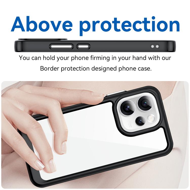 For OPPO Reno15 Pro 5G Global Colorful Series Acrylic Hybrid TPU Phone Case
