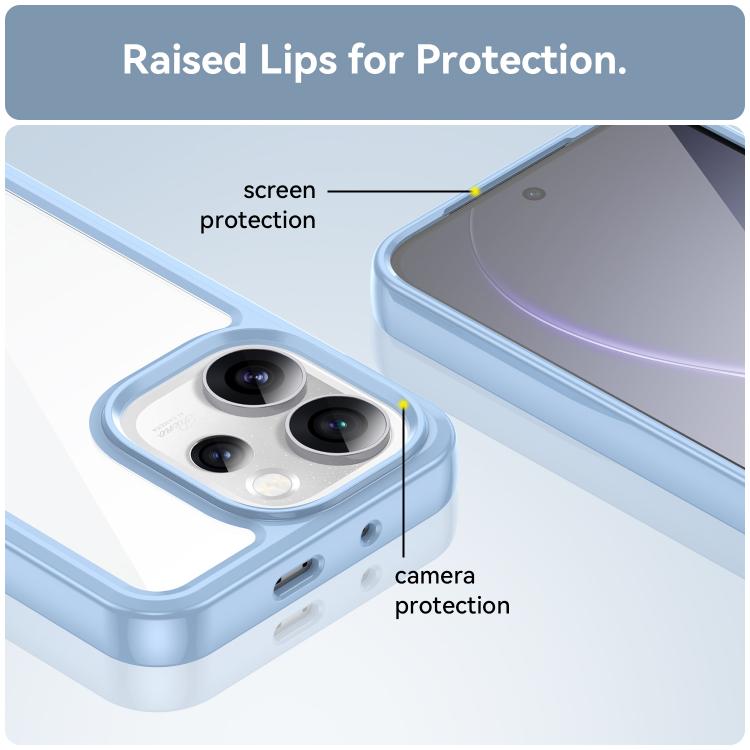For OPPO Reno15 Pro 5G Global Colorful Series Acrylic Hybrid TPU Phone Case