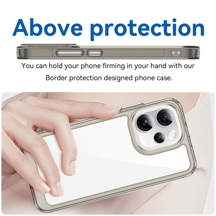 For OPPO Reno15 Pro 5G Global Colorful Series Acrylic Hybrid TPU Phone Case