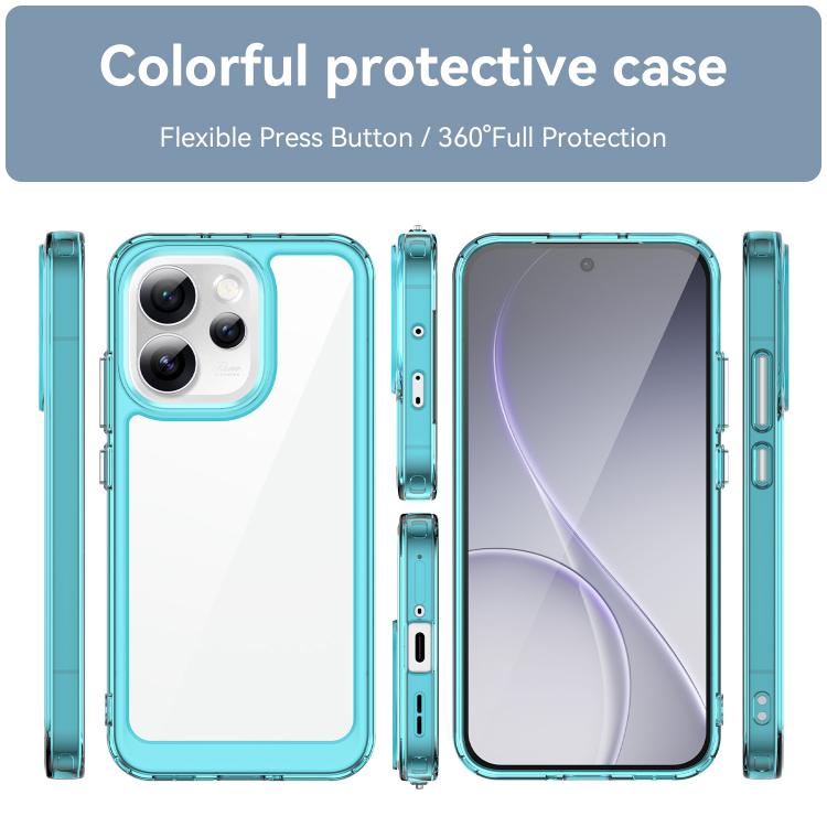 For OPPO Reno15 Pro 5G Global Colorful Series Acrylic Hybrid TPU Phone Case