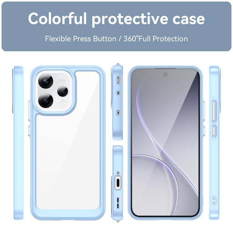 For OPPO Reno15 5G Global Colorful Series Acrylic Hybrid TPU Phone Case