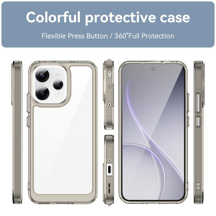 For OPPO Reno15 5G Global Colorful Series Acrylic Hybrid TPU Phone Case