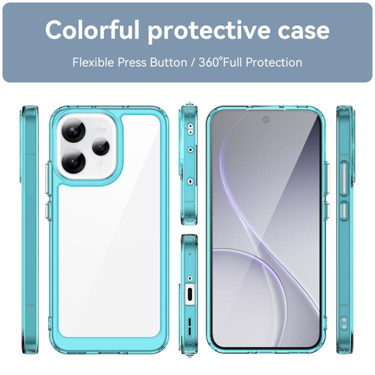 For OPPO Reno15 5G Global Colorful Series Acrylic Hybrid TPU Phone Case