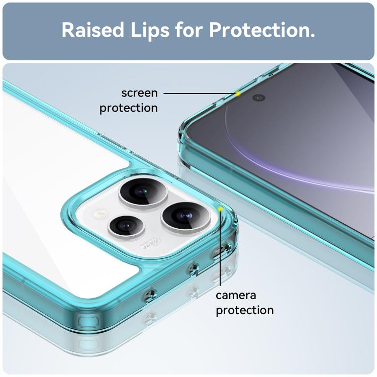 For OPPO Reno15 5G Global Colorful Series Acrylic Hybrid TPU Phone Case