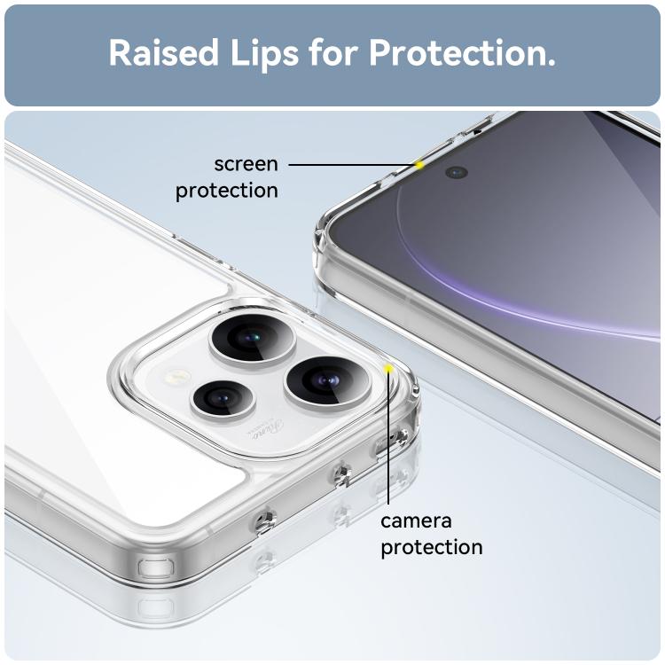 For OPPO Reno15 5G Global Colorful Series Acrylic Hybrid TPU Phone Case