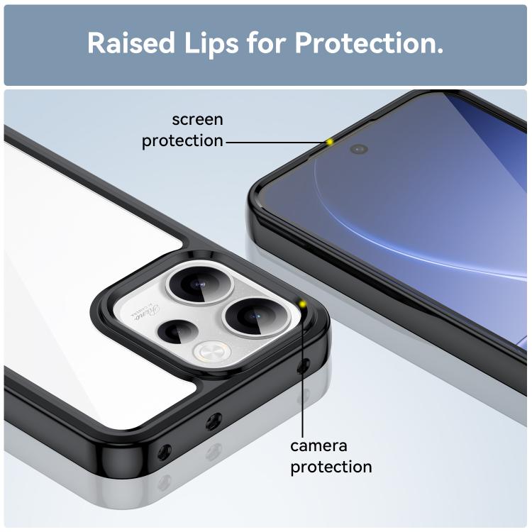 For OPPO Reno14 F 5G Colorful Series Acrylic Hybrid TPU Phone Case