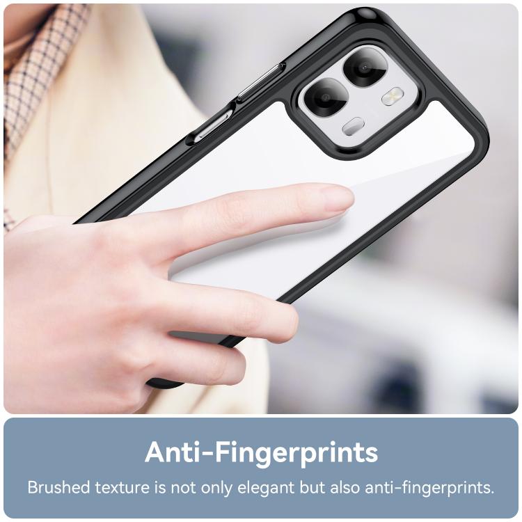 For OPPO A6 4G / 5G Colorful Series Acrylic Hybrid TPU Phone Case