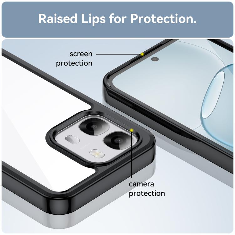 For OPPO A6 4G / 5G Colorful Series Acrylic Hybrid TPU Phone Case