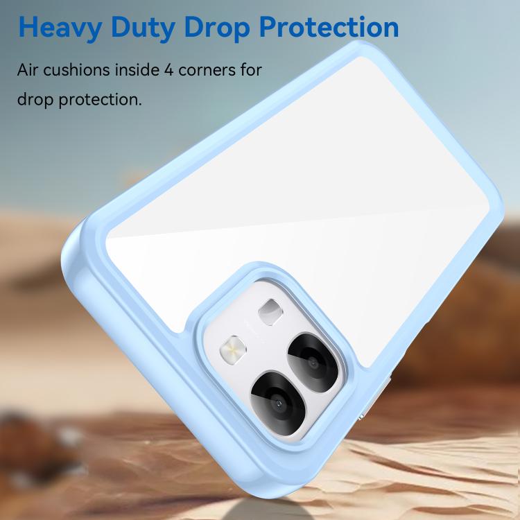 For OPPO A6 4G / 5G Colorful Series Acrylic Hybrid TPU Phone Case