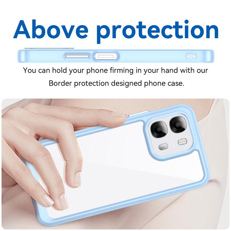 For OPPO A6 4G / 5G Colorful Series Acrylic Hybrid TPU Phone Case