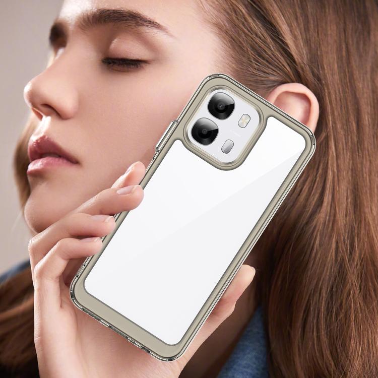 For OPPO A6 4G / 5G Colorful Series Acrylic Hybrid TPU Phone Case