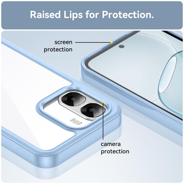 For OPPO A6c 4G Colorful Series Acrylic Hybrid TPU Phone Case