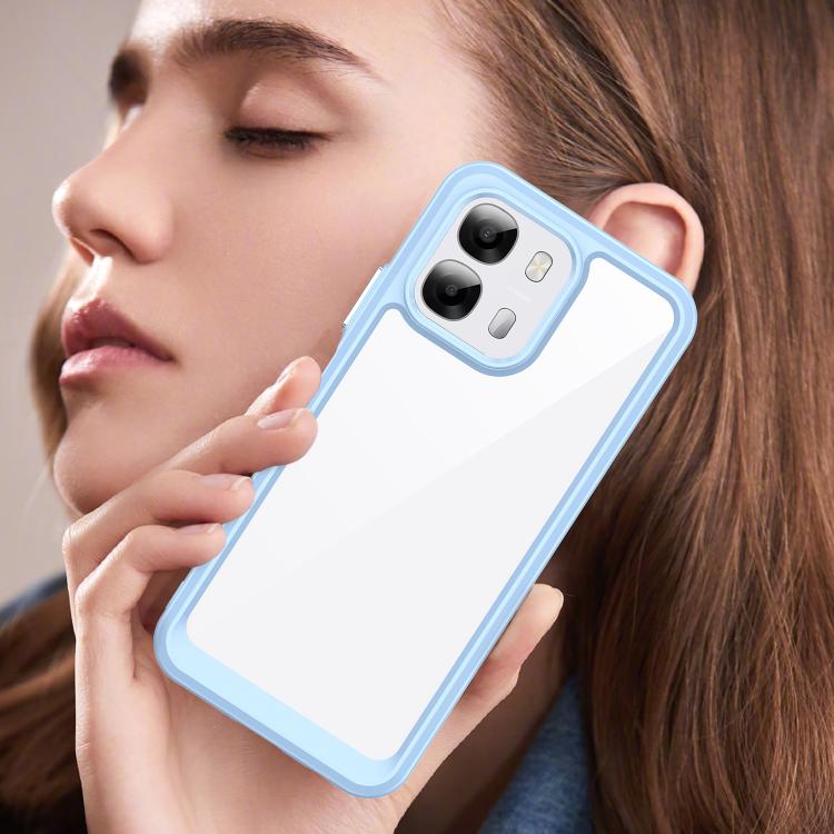 For OPPO A6s 4G / 5G Colorful Series Acrylic Hybrid TPU Phone Case