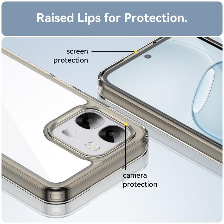 For OPPO A6s 4G / 5G Colorful Series Acrylic Hybrid TPU Phone Case
