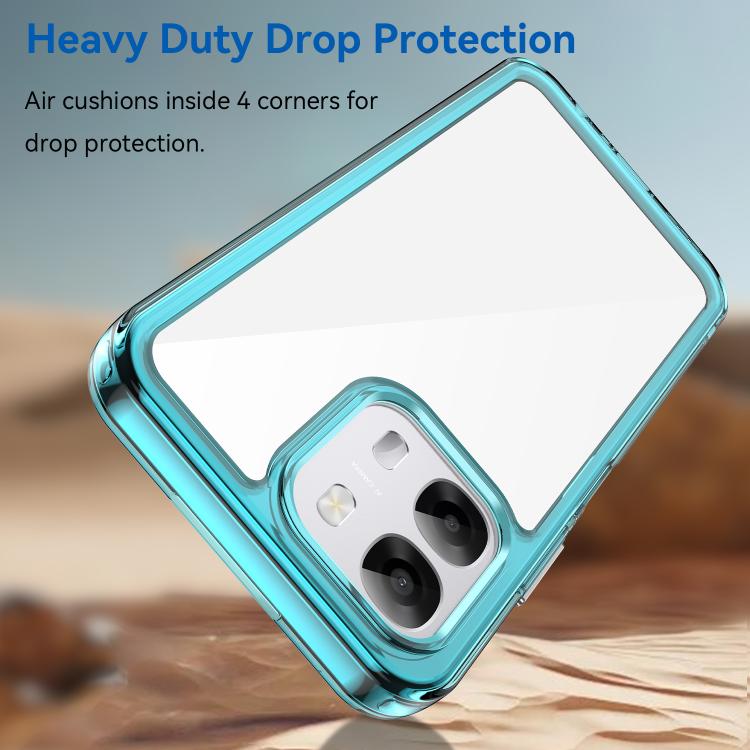 For OPPO A6s 4G / 5G Colorful Series Acrylic Hybrid TPU Phone Case