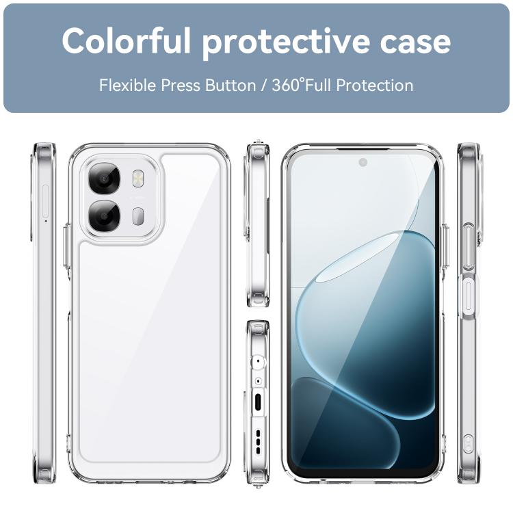 For OPPO A6s 4G / 5G Colorful Series Acrylic Hybrid TPU Phone Case