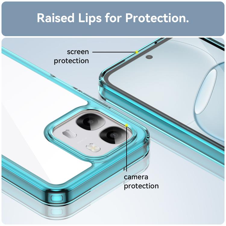 For OPPO A6t Pro 4G Colorful Series Acrylic Hybrid TPU Phone Case