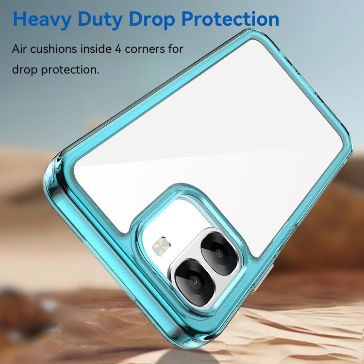 For OPPO A6x 5G India Colorful Series Acrylic Hybrid TPU Phone Case