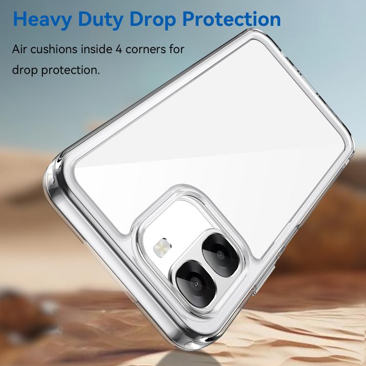 For OPPO A6x 5G India Colorful Series Acrylic Hybrid TPU Phone Case