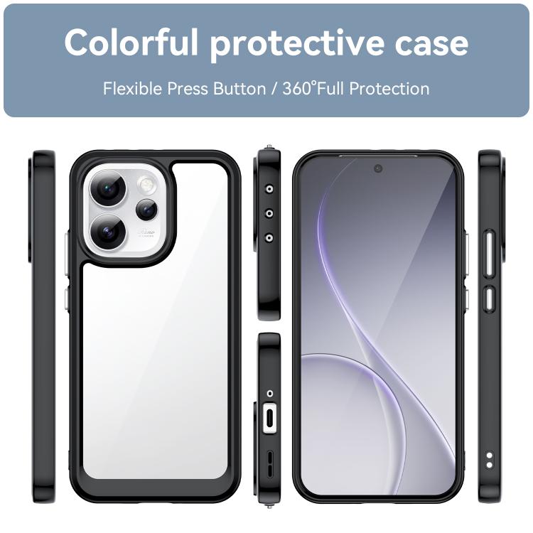 For OPPO Reno15 Pro Max 5G Global Colorful Series Acrylic Hybrid TPU Phone Case