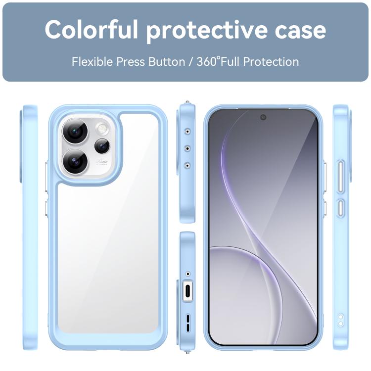 For OPPO Reno15 Pro Max 5G Global Colorful Series Acrylic Hybrid TPU Phone Case