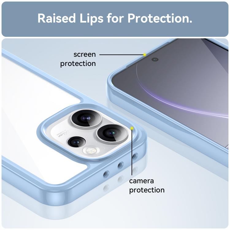 For OPPO Reno15 Pro Max 5G Global Colorful Series Acrylic Hybrid TPU Phone Case