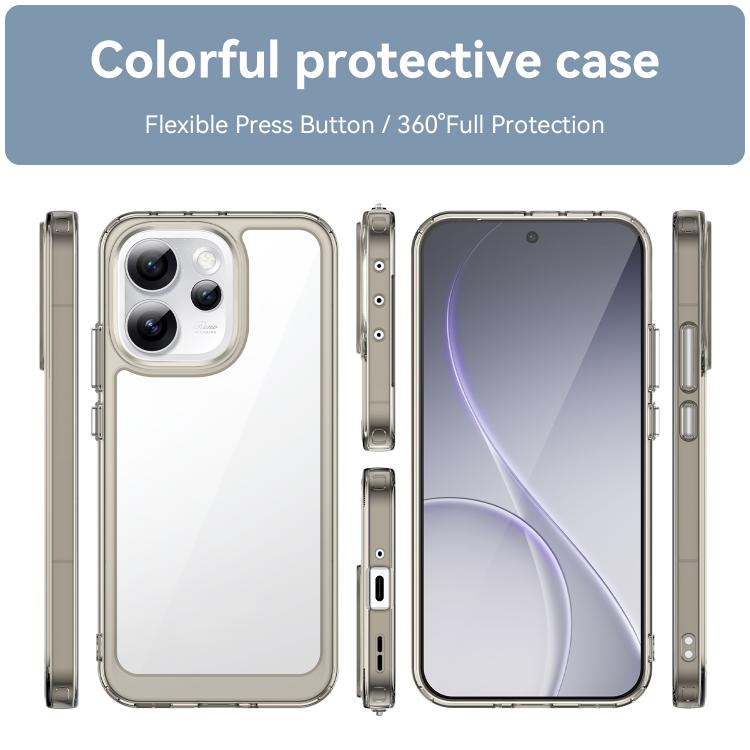 For OPPO Reno15 Pro Max 5G Global Colorful Series Acrylic Hybrid TPU Phone Case