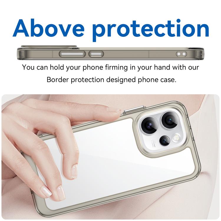 For OPPO Reno15 Pro Max 5G Global Colorful Series Acrylic Hybrid TPU Phone Case