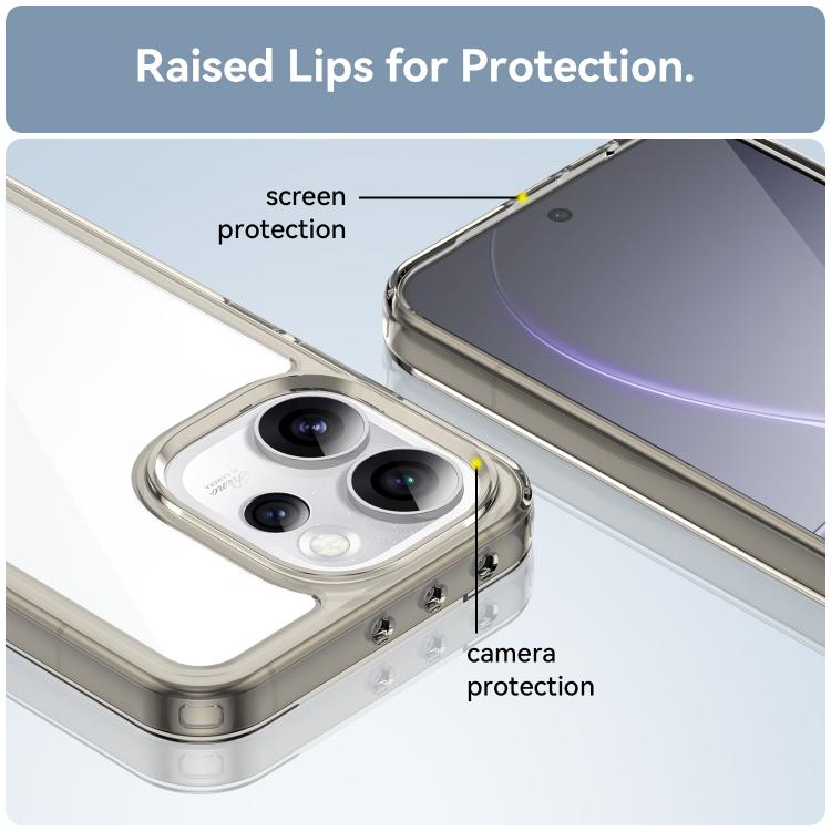 For OPPO Reno15 Pro Max 5G Global Colorful Series Acrylic Hybrid TPU Phone Case