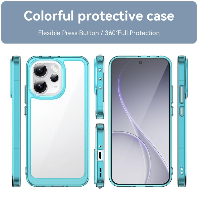 For OPPO Reno15 Pro Max 5G Global Colorful Series Acrylic Hybrid TPU Phone Case
