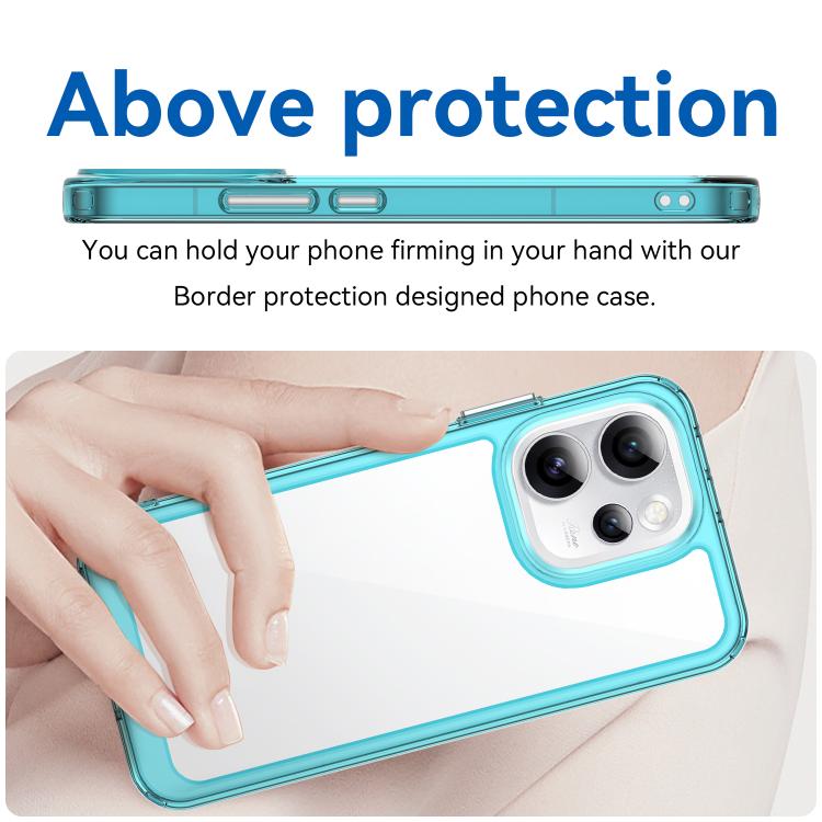 For OPPO Reno15 Pro Max 5G Global Colorful Series Acrylic Hybrid TPU Phone Case