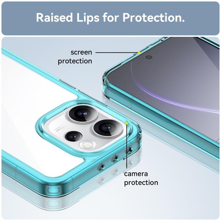 For OPPO Reno15 Pro Max 5G Global Colorful Series Acrylic Hybrid TPU Phone Case