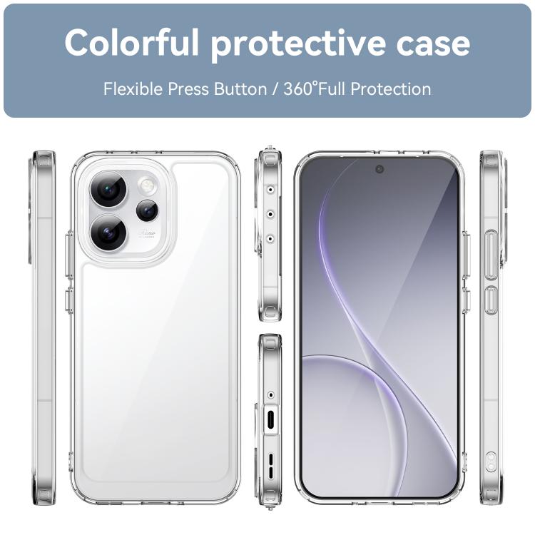 For OPPO Reno15 Pro Max 5G Global Colorful Series Acrylic Hybrid TPU Phone Case