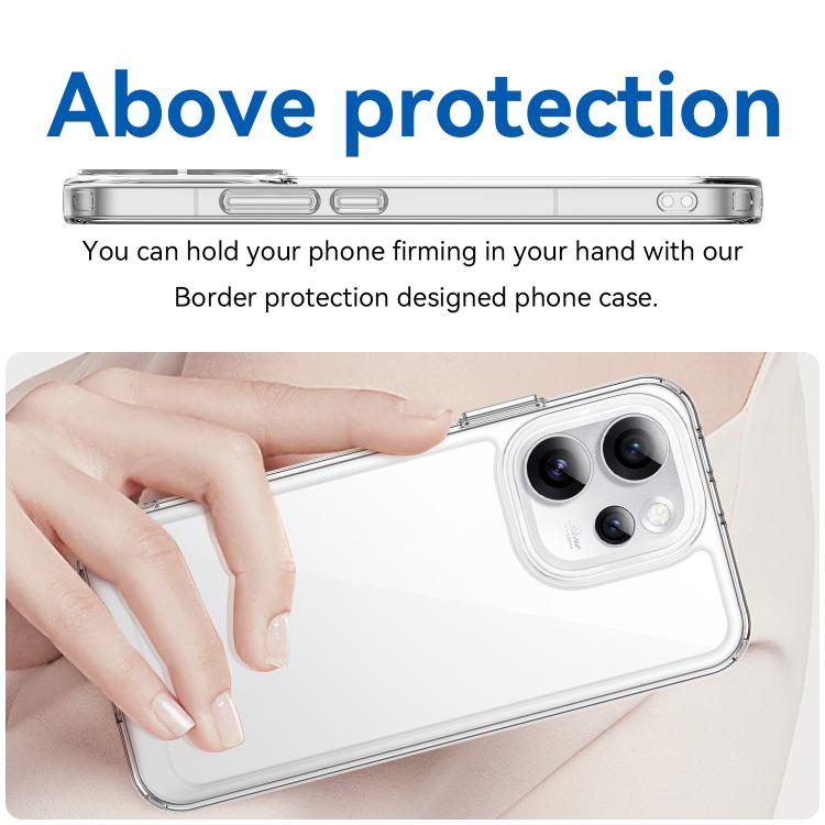 For OPPO Reno15 Pro Max 5G Global Colorful Series Acrylic Hybrid TPU Phone Case