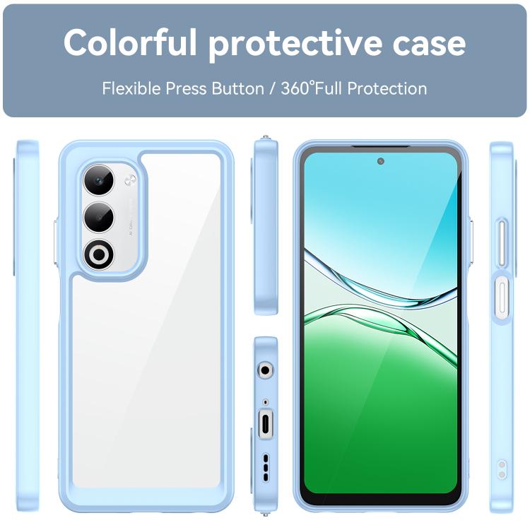 For OPPO A5 4G 2025 Global Colorful Series Acrylic Hybrid TPU Phone Case