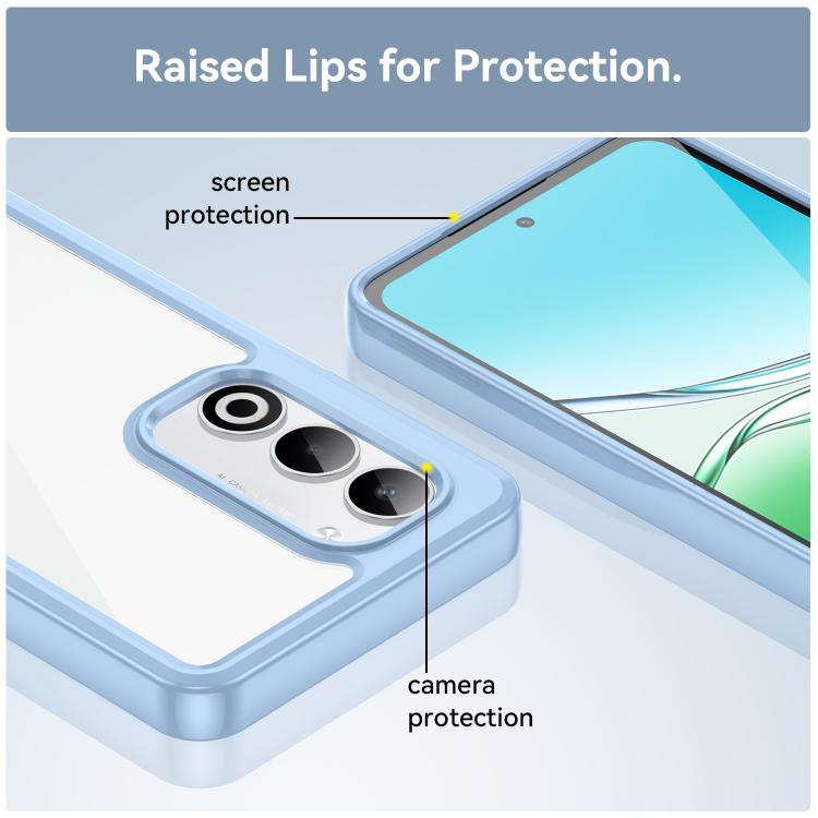 For OPPO A5 4G 2025 Global Colorful Series Acrylic Hybrid TPU Phone Case