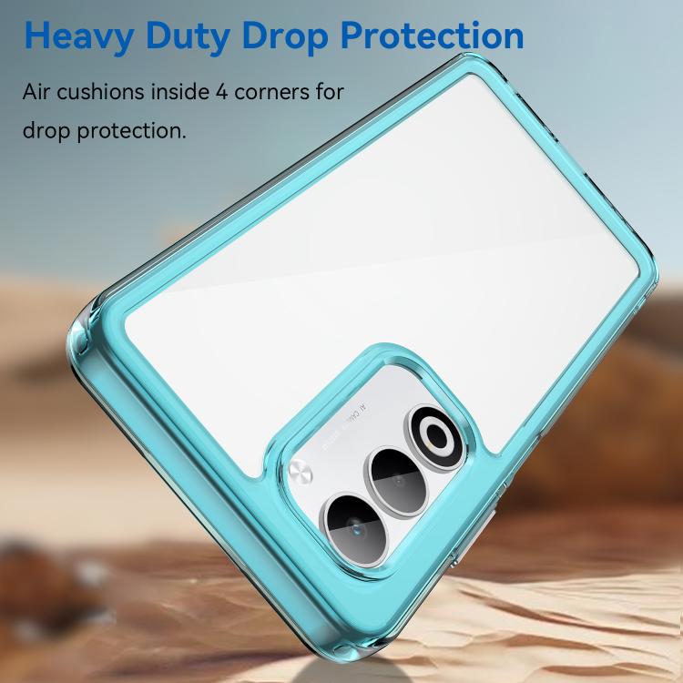 For OPPO A5 4G 2025 Global Colorful Series Acrylic Hybrid TPU Phone Case