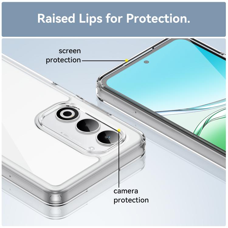 For OPPO A5 4G 2025 Global Colorful Series Acrylic Hybrid TPU Phone Case