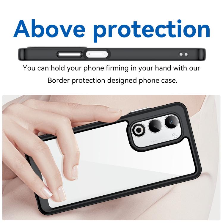 For OPPO A5 5G 2025 Global Colorful Series Acrylic Hybrid TPU Phone Case