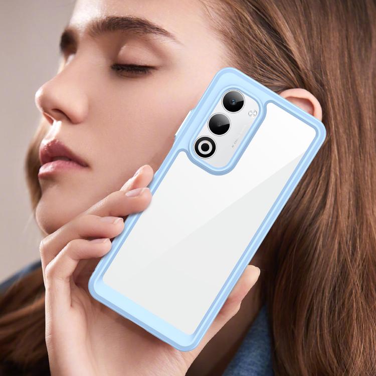 For OPPO A5 5G 2025 Global Colorful Series Acrylic Hybrid TPU Phone Case