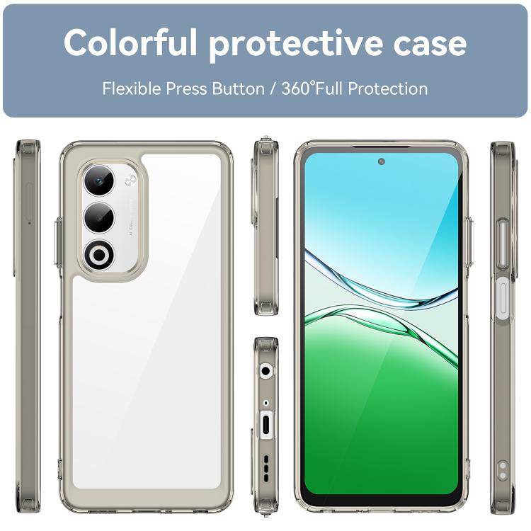 For OPPO A5 5G 2025 Global Colorful Series Acrylic Hybrid TPU Phone Case
