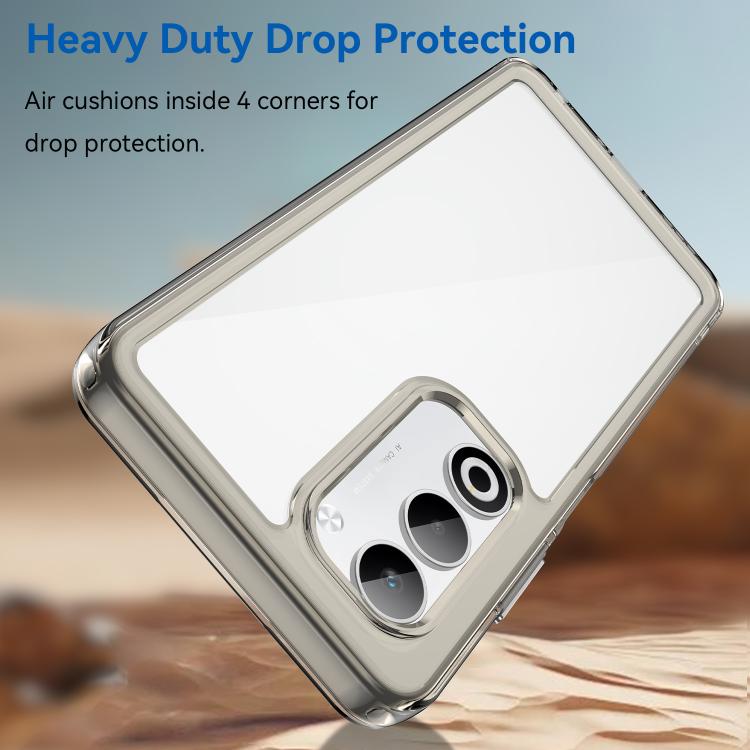 For OPPO A5 5G 2025 Global Colorful Series Acrylic Hybrid TPU Phone Case
