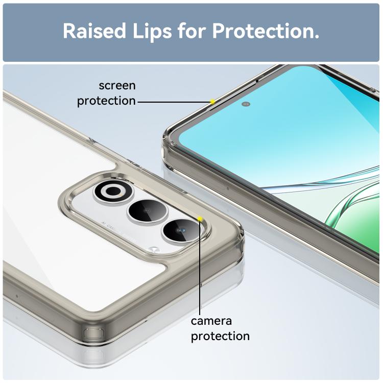 For OPPO A5 5G 2025 Global Colorful Series Acrylic Hybrid TPU Phone Case