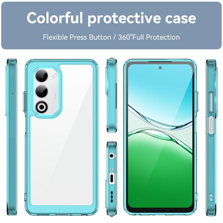 For OPPO A5 5G 2025 Global Colorful Series Acrylic Hybrid TPU Phone Case