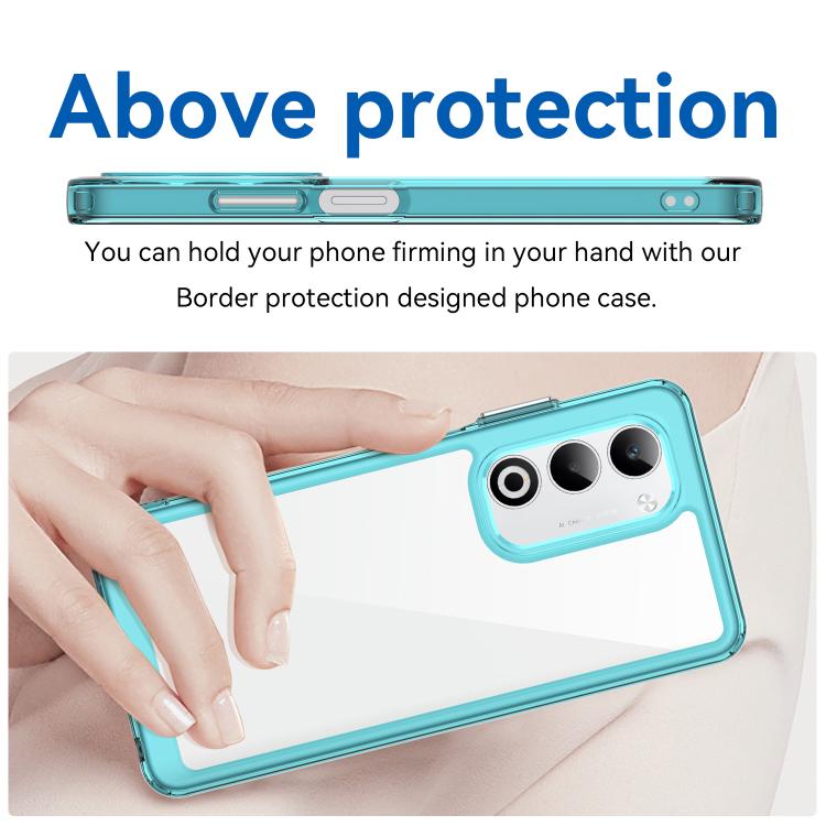 For OPPO A5 5G 2025 Global Colorful Series Acrylic Hybrid TPU Phone Case