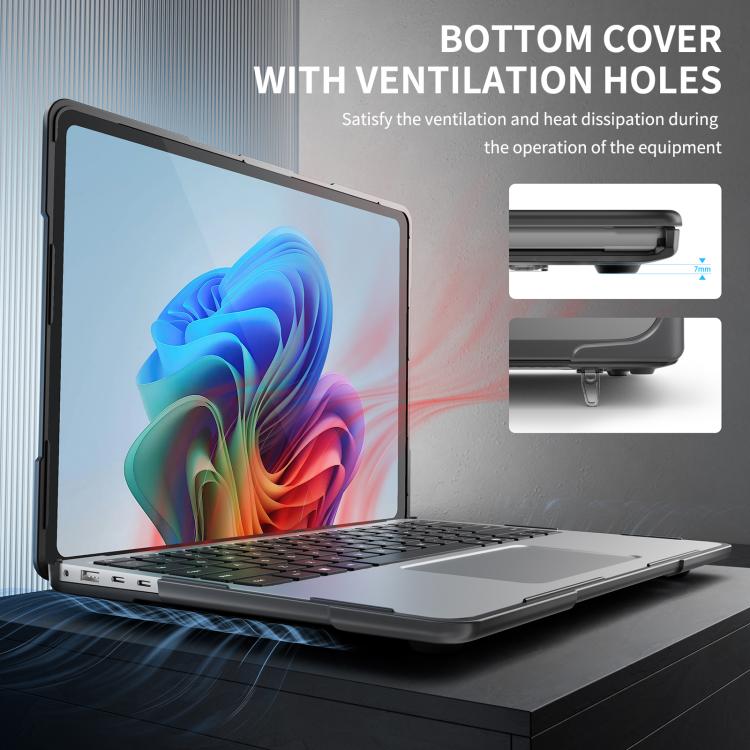 For Microsoft Surface Laptop 7 13.8 inch TPU + PC Two-color Anti-fall Laptop Protective Case